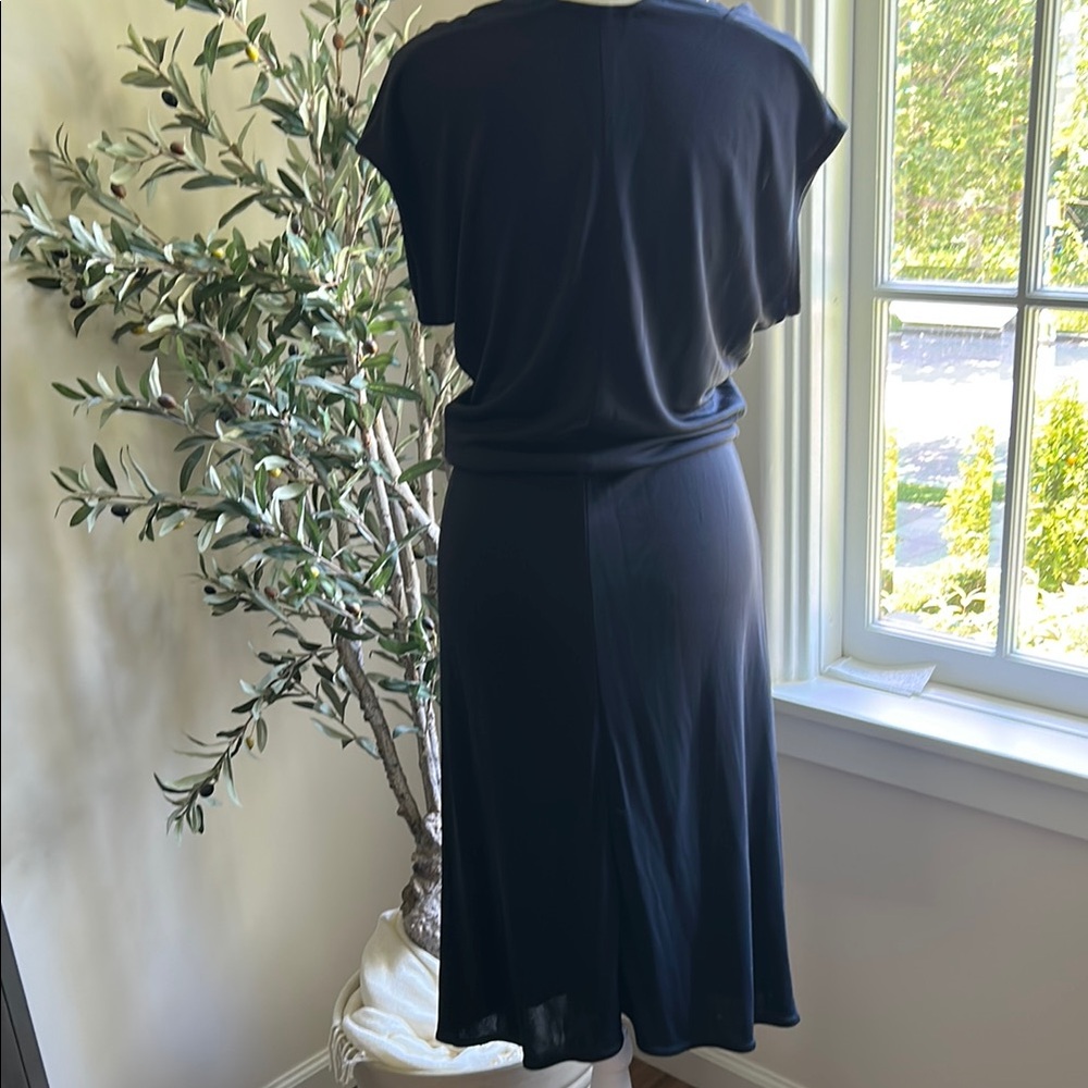 Calvin Klein Collection Archival 90s Runway Black Midi Dress (Size 8-Small) - Picture 3 of 4